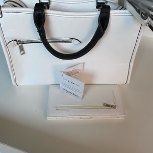 New Purse and Wallet White